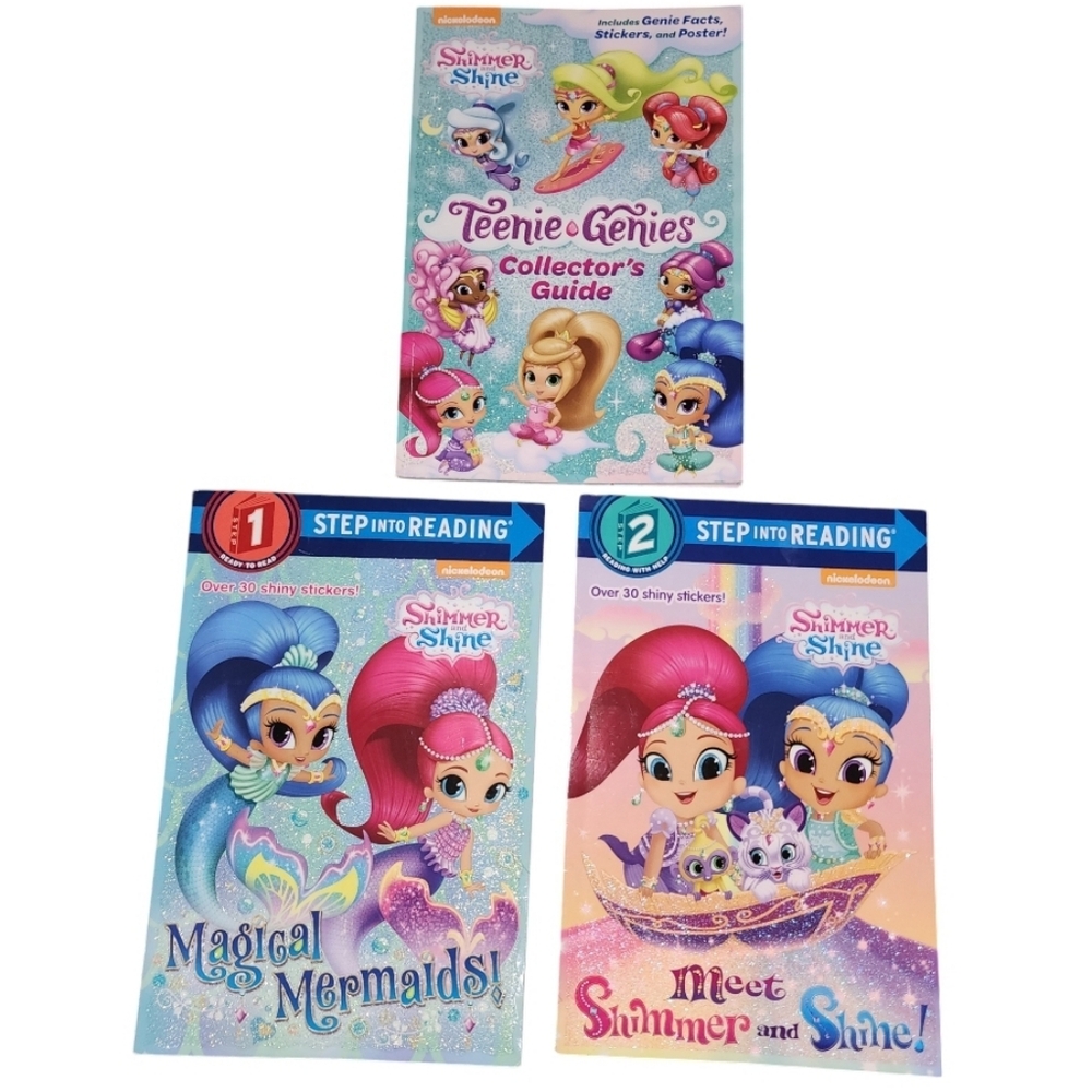 3 Books Shimmer and Shine Magical Mermaids Meet Shimmer & Shine Teenie Genies